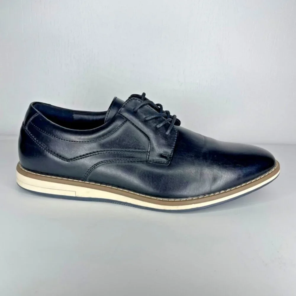 Mofri OPTIM Black Derby Shoes Goth Academia Formal Low Top Size 9.5
